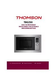 Notice THOMSON TBIG25IXXCOBDIC Micro-ondes