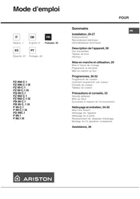 Notice ARISTON FZ 99 C.1 WH BLANC Four