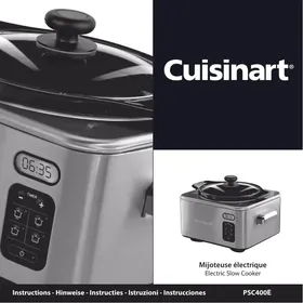 Notice CUISINART PSC 400E MIJOT Multicuiseur électrique