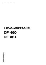 Notice GAGGENEAU DF 460-161 FULL Lave-vaisselle