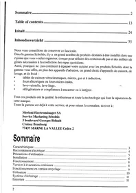 SCHOLTES HD 56 IX - Appareil électroménager