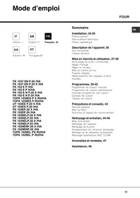 Notice HOTPOINT FK103EN Four