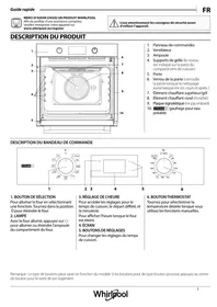 Notice WHIRLPOOL SK58RU1SBB FOUROMS