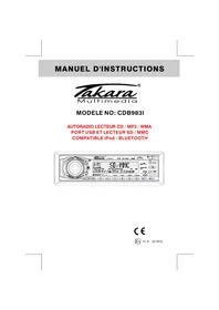 Notice TAKARA CDB 9831 Autoradio