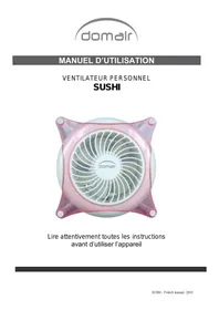 Notice DOMAIR SUSHIV Ventilateur