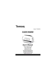 Notice TEMIUM TCR9OOR Radio-réveil