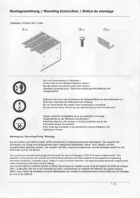 Notice ORAY SQU02B169300 Écran de projection