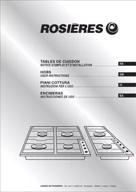 ROSIERES TR400FAVMARRON - Table de cuisson
