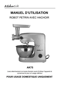 Notice KITCHEN AK75 PATISSIER+HACH Robot de cuisine