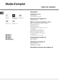 Notice HOTPOINT-ARISTON KIC 644 X Table de cuisson