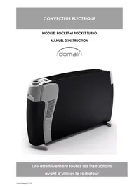 Notice DOMAIR POCKET TURBO Radiateur électrique