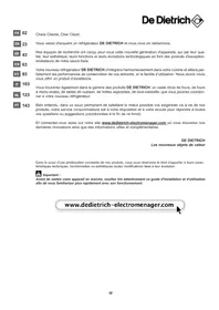 DE DIETRICH DKA 869 X - Réfrigérateur