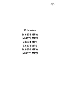 Notice ARTHUR MARTIN M6874 Cuisinière