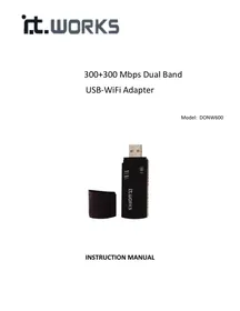 Notice 1T WORKS DONGW N300 DB Adaptateur réseau USB