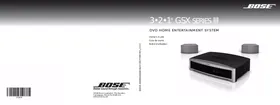 Notice BOSER AV321GSX Système audio home cinéma