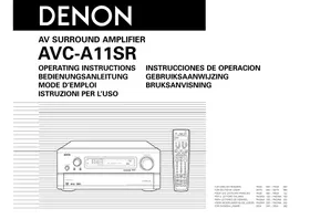Notice DENON AVC-A11 SR DO Amplificateur audio-vidéo
