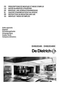 DE DIETRICH DHB2934B - Hotte