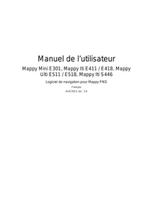 Notice MAPPY ULTI GPS / Système de navigation