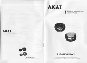 Notice AKAT AJP-6410 Radio-réveil