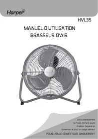 Notice HARPER HVL35 RED Ventilateur