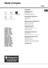 Notice HOTPOINT FZ 99 GP 1FIX/HA Four