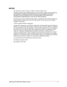 Notice HP H3800 PDA