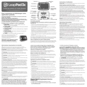 Notice LEAPFROG LEAPPAD 3X ROSE Tablette tactile