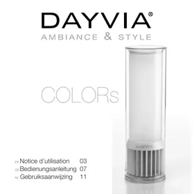 Notice DAYVIA COLORSCODI Diffuseur d ambiance