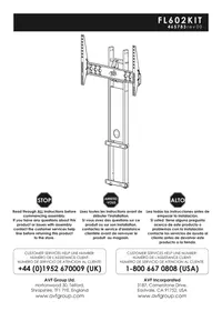Notice AVF FL602 Support mural pour téléviseur