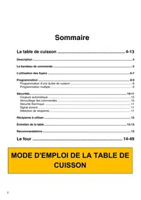 SCHOLTES CII 596 - Table de cuisson