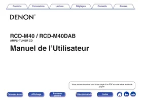 DENON DM40 SPCW - Chaîne Hi-Fi