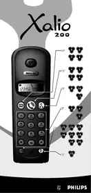 Notice PHILIPS XALIO 200 DUO ARGENT Téléphone sans fil