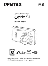 Notice PENTAX OPTIO S1 ROUGE Appareil photo numérique
