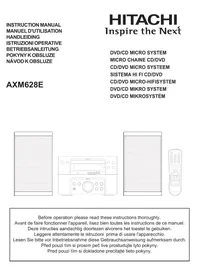 Notice HITACHI AXM 628 Chaîne Hi-Fi