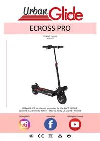 Notice URBAN GLIDE CROSSPRO13AH Elektrische step