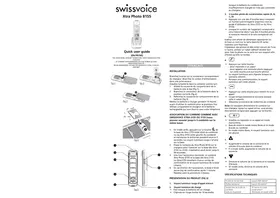 Notice SWISVOICE XTRA PHOTO 8155 LEON Téléphone sans fil