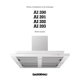 Notice GAGGENAU AI 202-101 Hotte aspirante