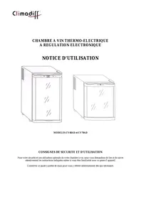 Notice CLIMADIF CV70AD Réfrigérateur