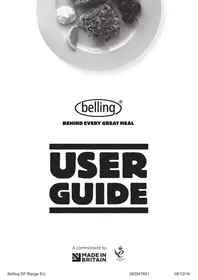 Notice BELLING PBEL9SODFTSILVER Cuisinière