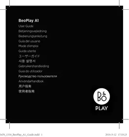 Notice BO A1 Enceinte audio