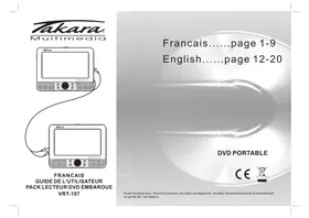 Notice TAKARA VRT 157 Lecteur DVD portable