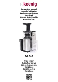 Notice H.ROENIG GSX12 Extracteur de jus