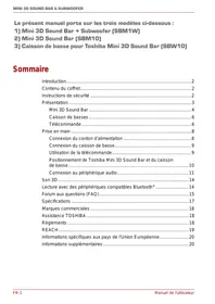 TOSHIBA SBM1W - Barre de son