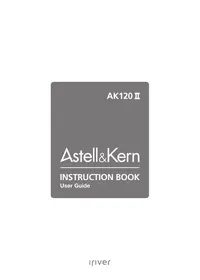 Notice ASTELL KERN AK120 II Portable audio player