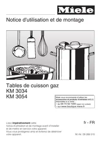MIELE KM3054 - Table_de_cuisson_gaz