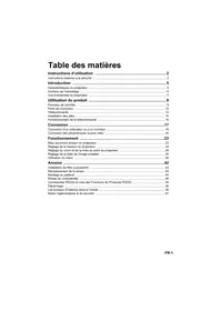 Notice OPTOMAR H100 Projecteur