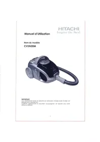 Notice HITACHI CVSN20MC Aspirateur