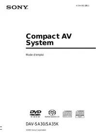 DAV-SA30 SONY