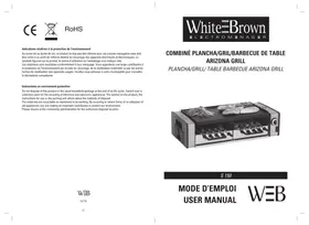 Notice WHITE & BROWN S150 PLANCHA BROCHETTE Barbecue électrique