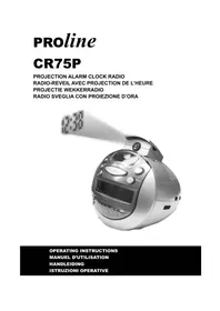 PROLINE CR 75P ARGENT - Radio-réveil